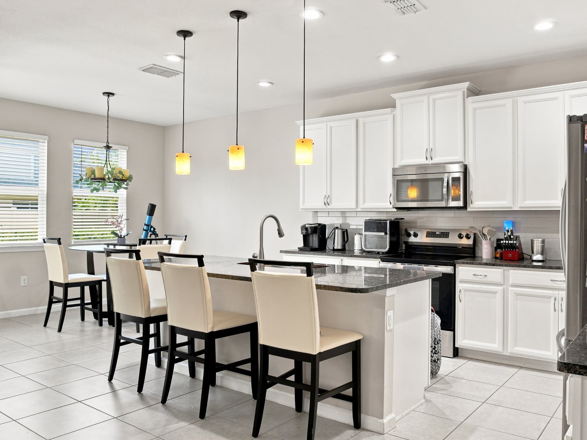 Sunlit interior of a South Florida residence
